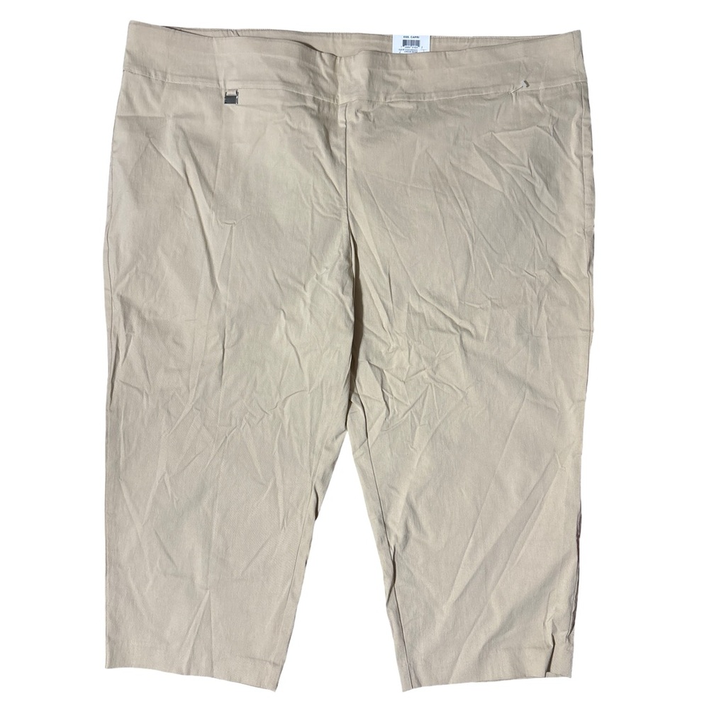 Alfani Tan Capri Plus Size Tummy Control Pants